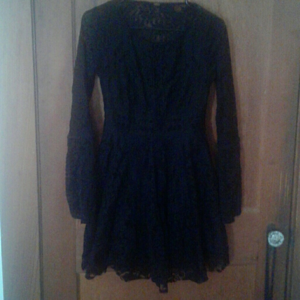 Free People black lacy dress